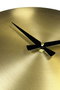 Wallity Reloj de Pared Decorativo de Metal Dorado y Negro